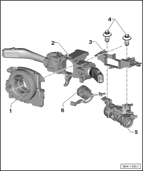 Volswagen Tiguan. Overview - Steering Column Switch