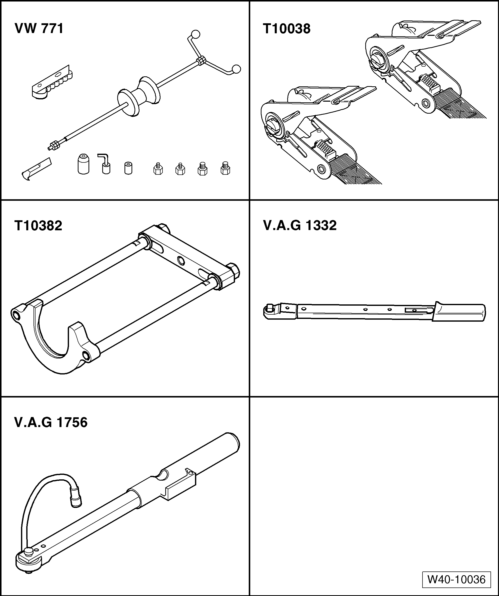 Volswagen Tiguan. Special Tools