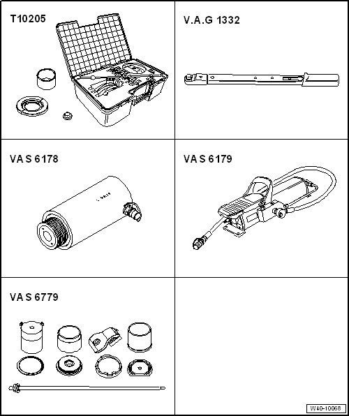 Volswagen Tiguan. Special Tools