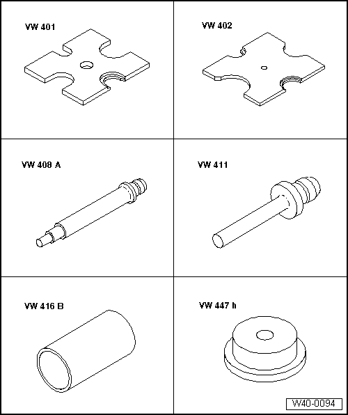 Volswagen Tiguan. Special Tools