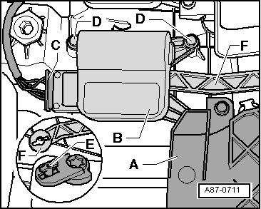 VW Golf 5 temperature flap replacement V158 /V68/ 