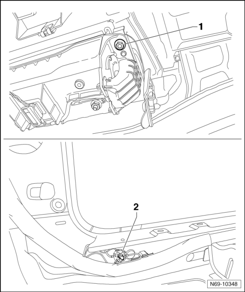 Volswagen Tiguan. Front Passenger Side Airbag Unit, Removing and Installing