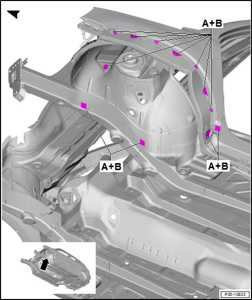 Volswagen Tiguan. Left Front Fender Cover Points