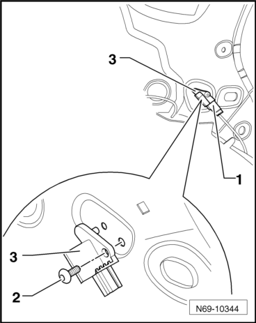 Volswagen Tiguan. Driver Side Rear Side Airbag Crash Sensor -G256-, Removing and Installing