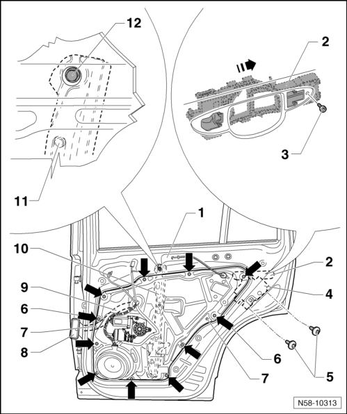 Volswagen Tiguan. Subframe, Removing and Installing