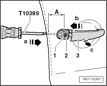 Volswagen Tiguan. Cap without Lock Cylinder, Removing and Installing