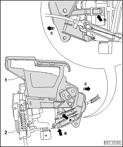 Volswagen Tiguan. Bracket, Removing and Installing