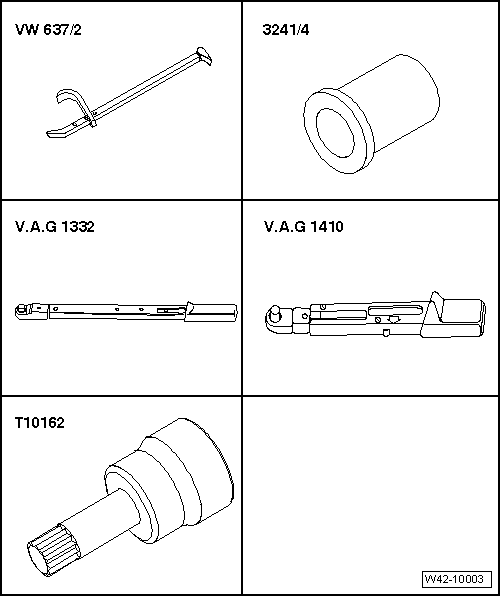 Volswagen Tiguan. Special Tools