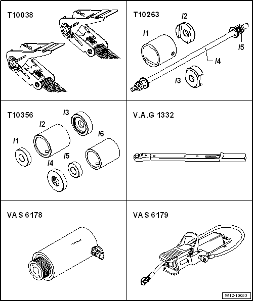 Volswagen Tiguan. Special Tools