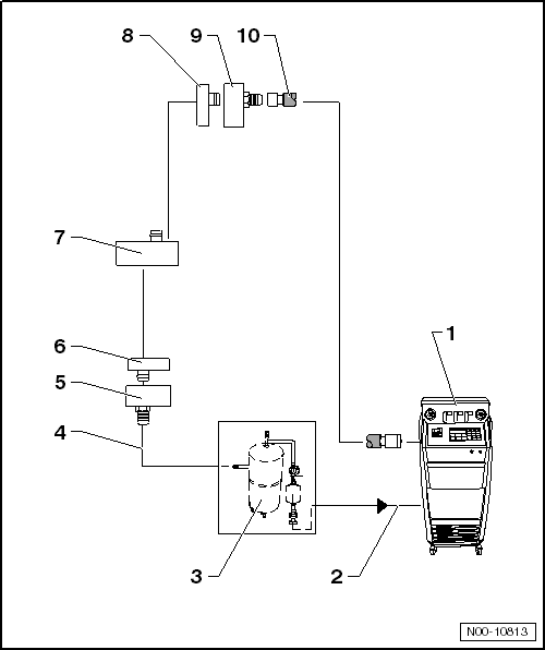 Volswagen Tiguan. Electrically Driven A/C Compressor, Flushing