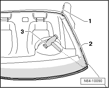 Volswagen Tiguan. Windshield, Removing