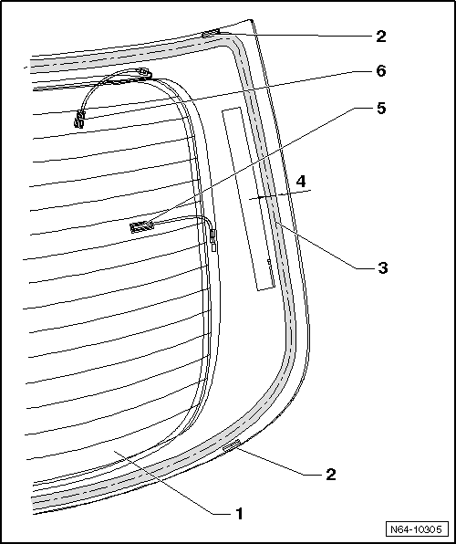 Volswagen Tiguan. Rear Window Installation Information