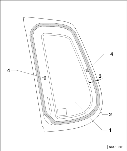 Volswagen Tiguan. Side Glass, Installing