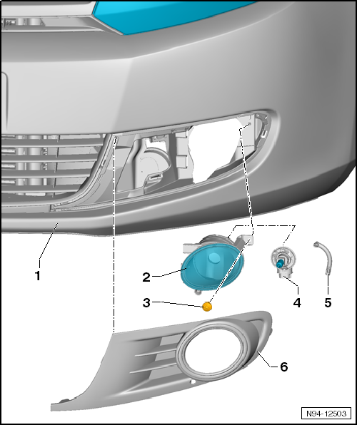 Volswagen Tiguan. Overview - Fog Lamp