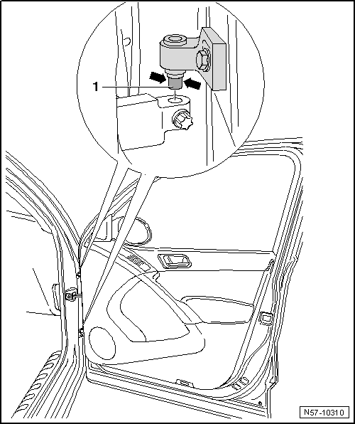 Volswagen Tiguan. New Door Hinges, Lubricating