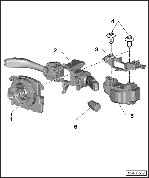 Volswagen Tiguan. Overview - Steering Column Switch