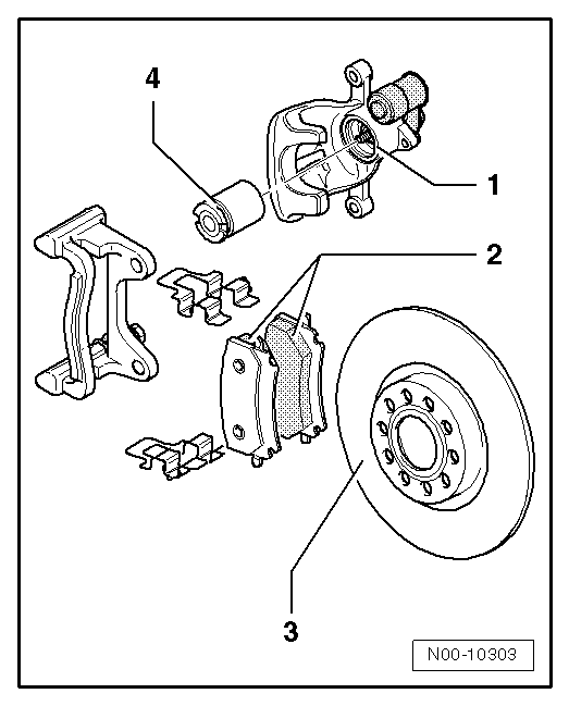 Volswagen Tiguan. CII 41 Rear Brakes