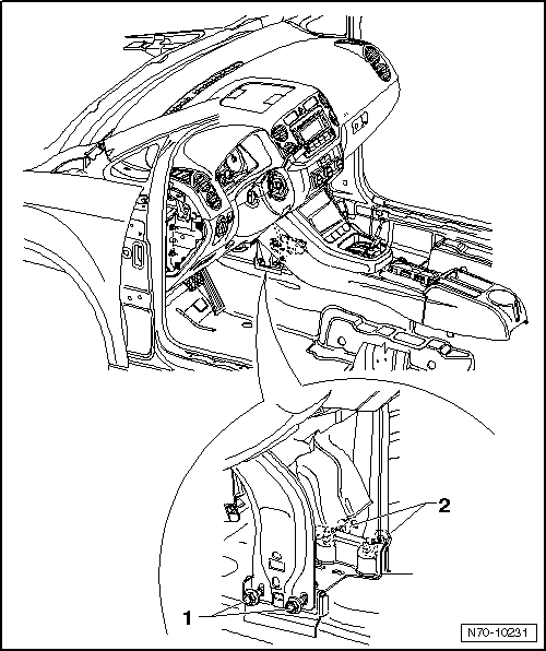 Volswagen Tiguan. Instrument Panel, Aligning in Vehicle