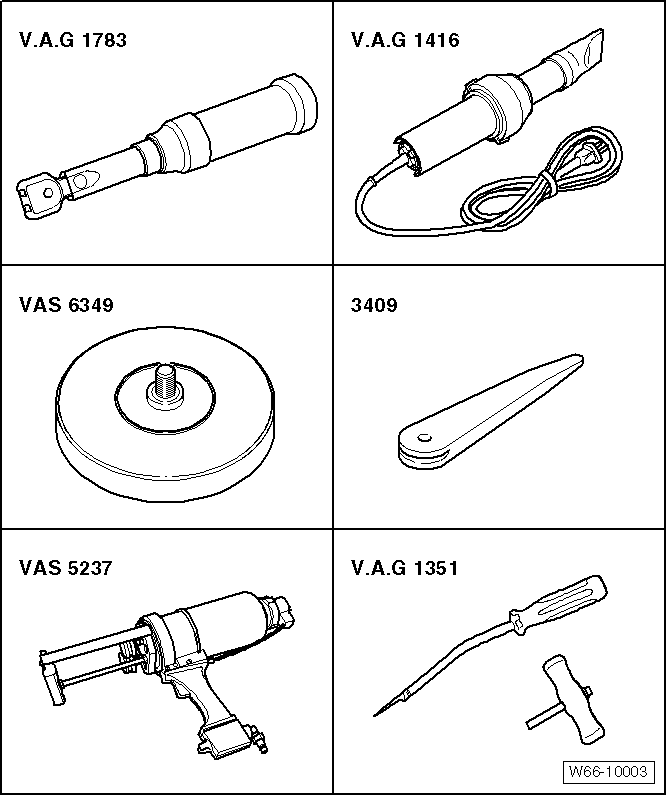 Volswagen Tiguan. Special Tools