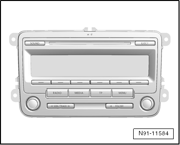 Denk vooruit cursief Nadenkend Volkswagen Tiguan Service and Repair Manual - RCD 310 Radio System -  Communication