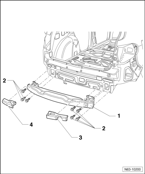 Volswagen Tiguan. Overview - Rear Bumper Carrier