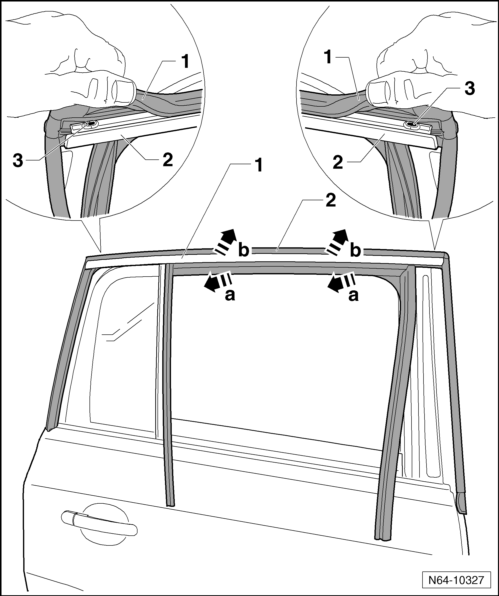 Volswagen Tiguan. Window Guide, Removing