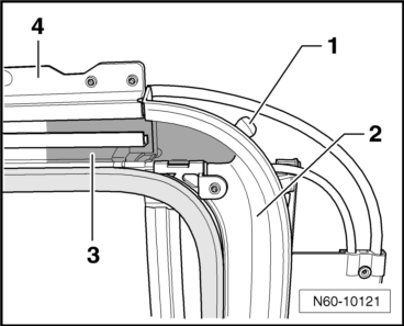 Volswagen Tiguan. Rear Lid, Removing and Installing