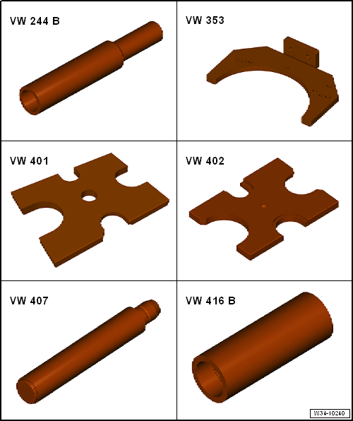 Volswagen Tiguan. Special Tools