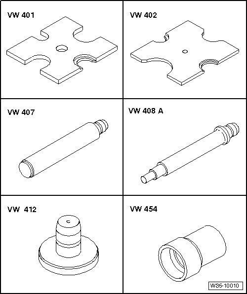 Volswagen Tiguan. Special Tools