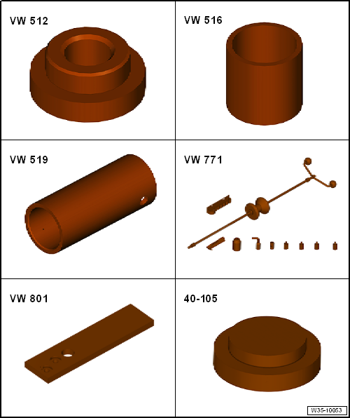 Volswagen Tiguan. Special Tools