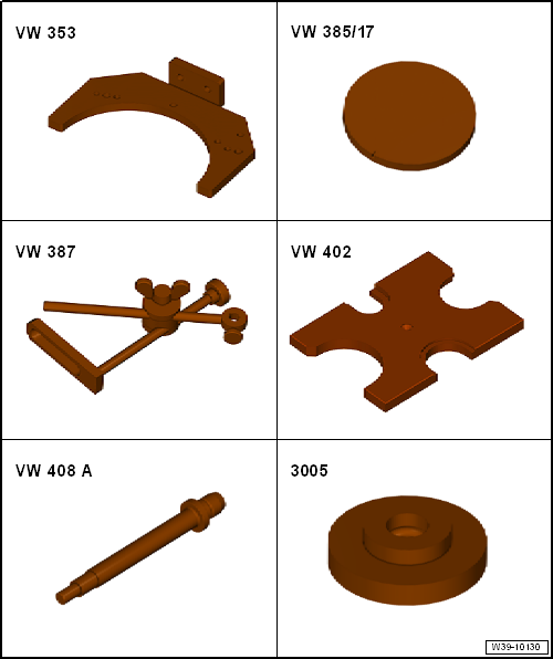 Volswagen Tiguan. Special Tools