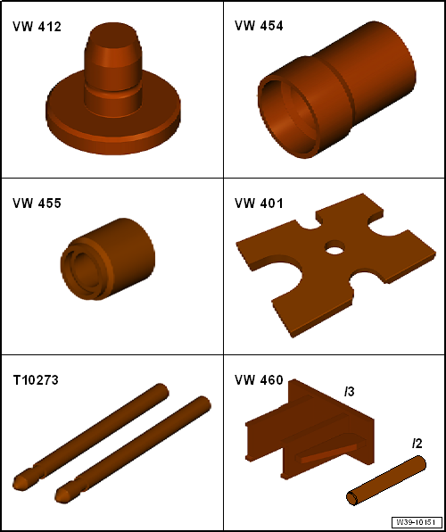 Volswagen Tiguan. Special Tools