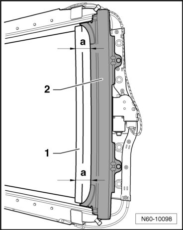 Volswagen Tiguan. Sun Shade Motor, Removing and Installing