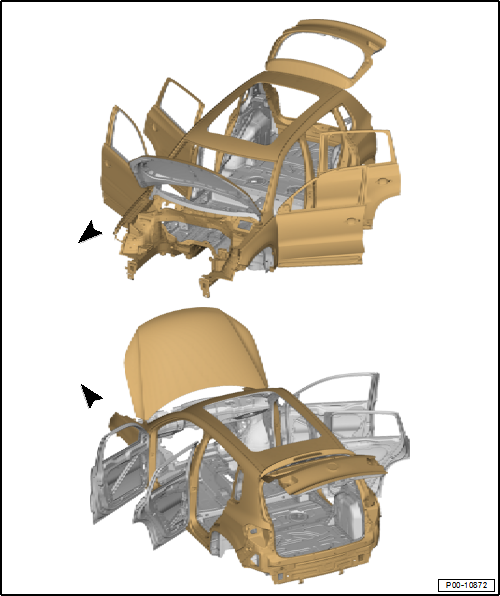 Volswagen Tiguan. Factory Paint Paint Structure, Filler