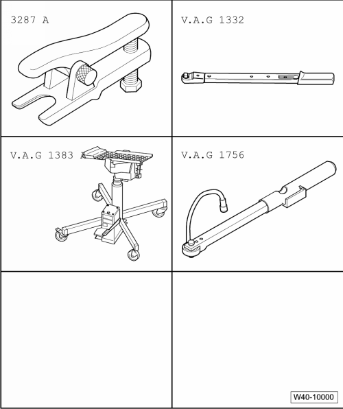 Volswagen Tiguan. Special Tools