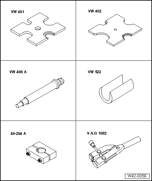 Volswagen Tiguan. Special Tools