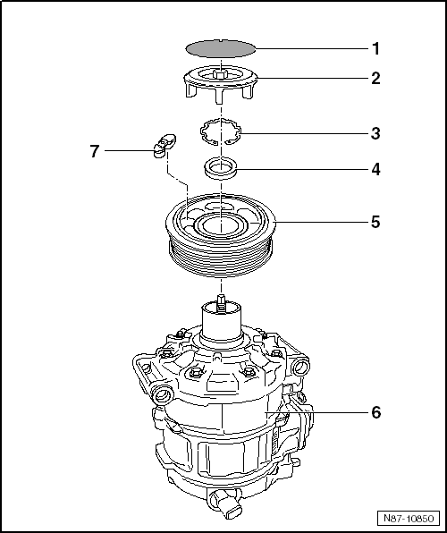 Volswagen Tiguan. Overview - Belt Pulley, Denso