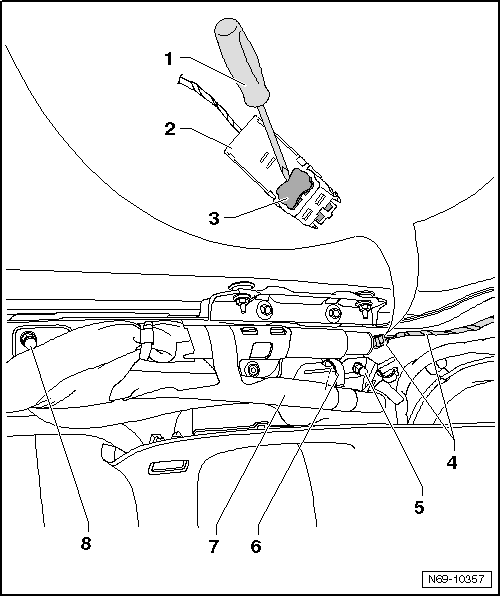 Volswagen Tiguan. Driver and Passenger Head Curtain Airbags, Removing and Installing