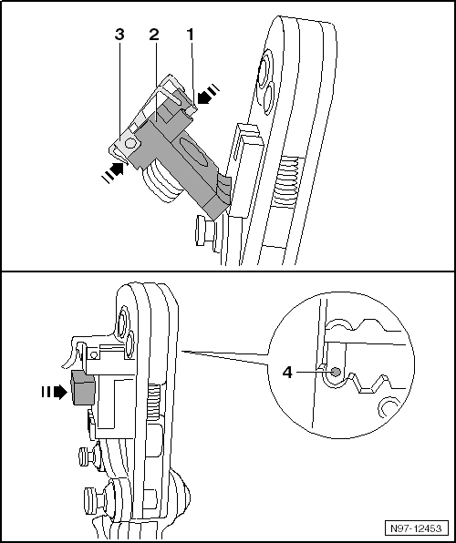 Volswagen Tiguan. Crimping the Inner Conductor: