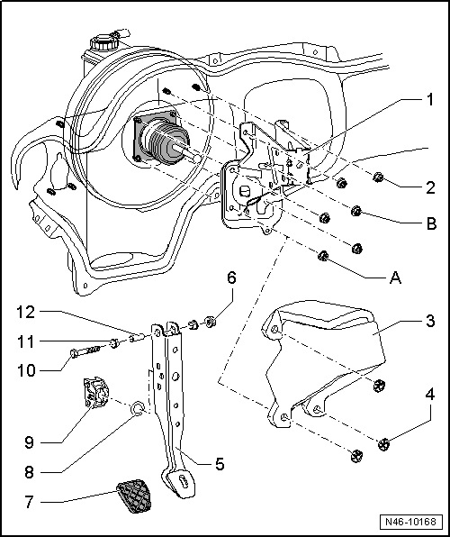 Volswagen Tiguan. Overview - Brake Pedal