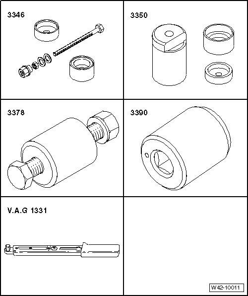 Volswagen Tiguan. Special Tools