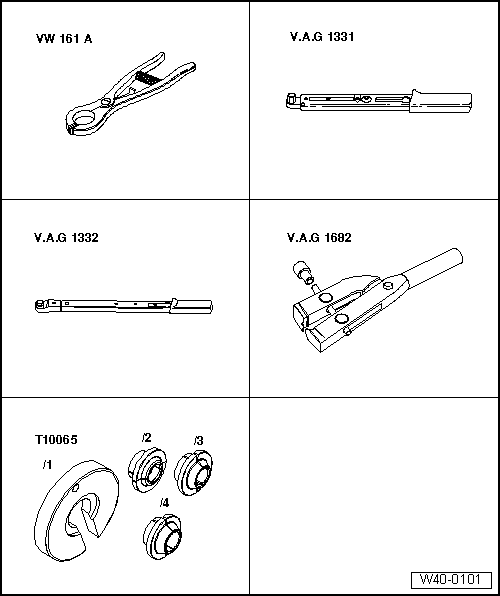 Volswagen Tiguan. Special Tools