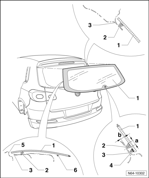 Volswagen Tiguan. Overview - Rear Window