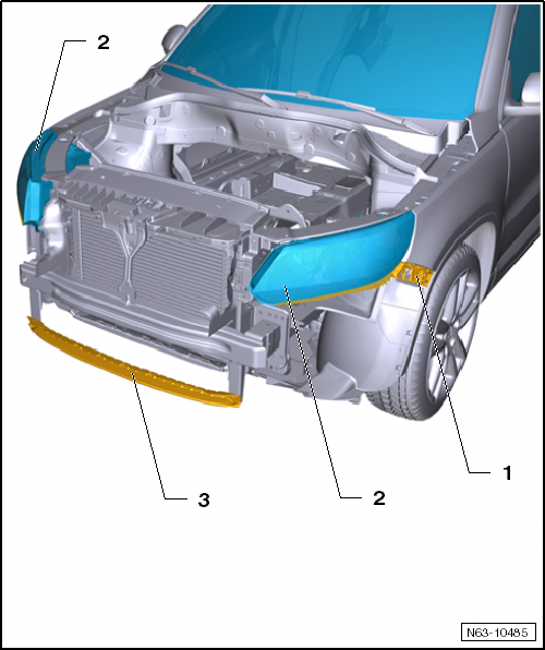 Volswagen Tiguan. Front Bumper Cover Substructure