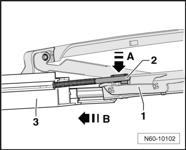 Volswagen Tiguan. Front Sunroof Glass Panel Tilt Mechanism and Cable, Removing and Installing