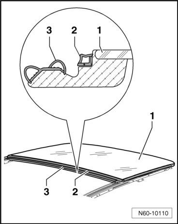 Volswagen Tiguan. Glass Sunroof Panel Seals, Replacing