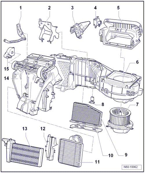 Volswagen Tiguan. Overview - Heater