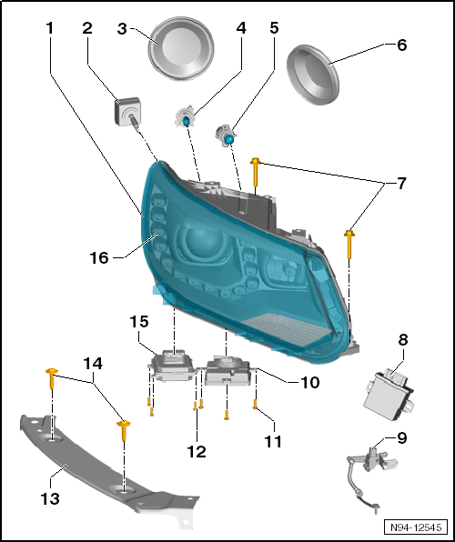 Volswagen Tiguan. Overview - HID Headlamp with Cornering Lamp and LED Daytime Running Lamp