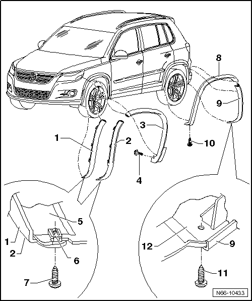 Volswagen Tiguan. Overview - Wheel Covers