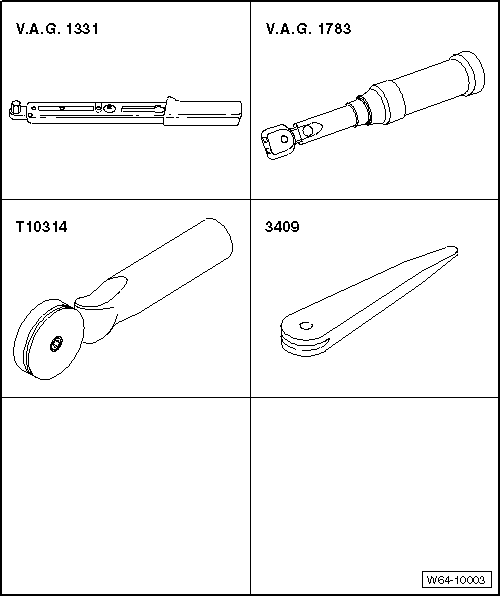 Volswagen Tiguan. Special Tools